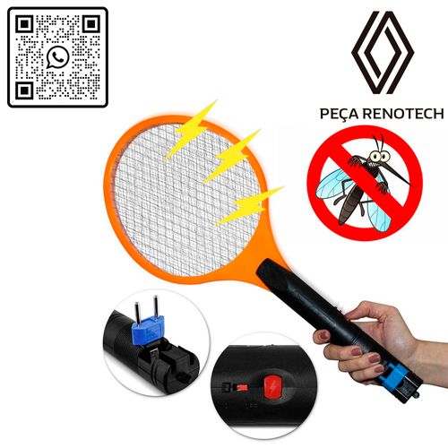 GR 009983 9983 Raquete Eletrica Mata Mosca e Mosquito Dengue Insetos Recarreg vel 11t-3.jpg